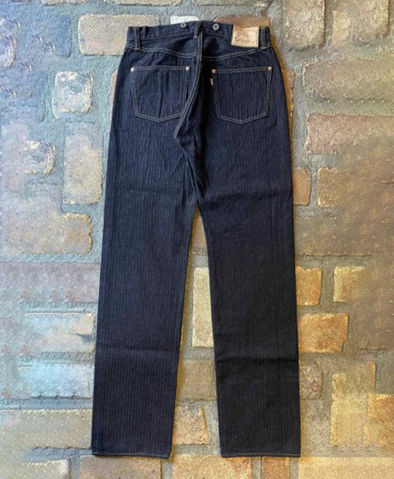 graphzero (graph zero) 16oz hickory loose straight jeans one wash