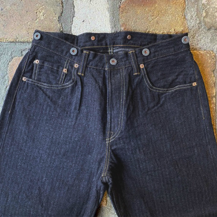 graphzero (graph zero) 16oz hickory loose straight jeans one wash