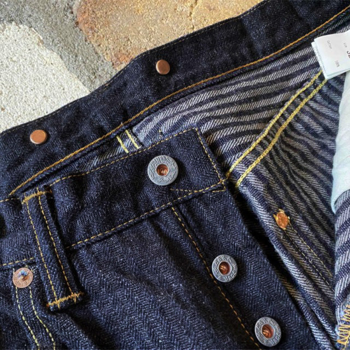 graphzero (graph zero) 16oz hickory loose straight jeans one wash