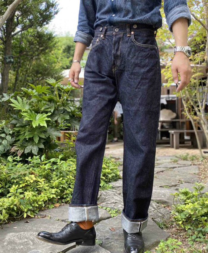 graphzero（グラフゼロ）16oz 右綾 ルーズストレートジーンズ ワンウォッシュ メンズ レディース 男女兼用 [GZ-16LST-03-R-OW]