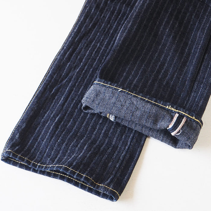 graphzero (graph zero) 16oz selvedge needleless herringbone slim jeans one wash men's [GZ-16SL-02-HHB] 