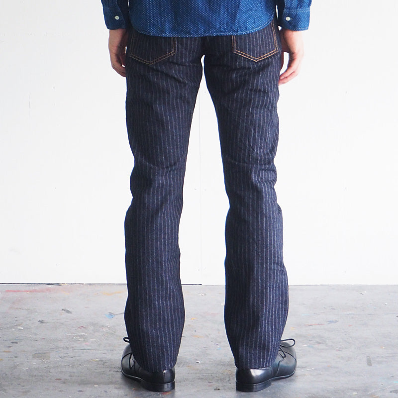 graphzero（グラフゼロ） 16オンスセルビッチ 針抜きヘリンボン スリムジーンズ ワンウォッシュ メンズ [GZ-16SL-02-HHB]