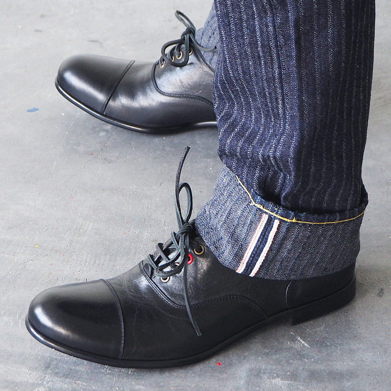 graphzero（グラフゼロ） 16オンスセルビッチ 針抜きヘリンボン スリムジーンズ ワンウォッシュ メンズ [GZ-16SL-02-HHB]