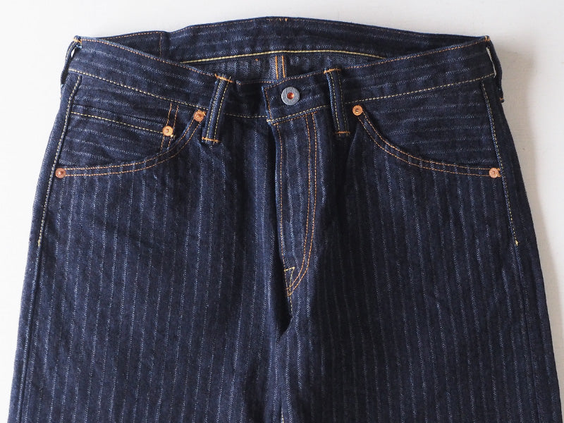 graphzero（グラフゼロ） 16オンスセルビッチ 針抜きヘリンボン スリムジーンズ ワンウォッシュ メンズ [GZ-16SL-02-HHB]