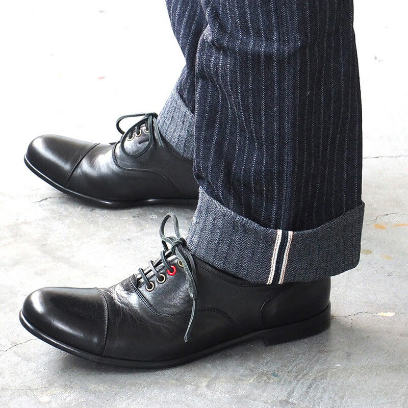 graphzero（グラフゼロ） 16オンスセルビッチ 針抜きヘリンボン ボタンフライ ストレートジーンズ ワンウォッシュ [GZ-16ST-01-BT-HHB]