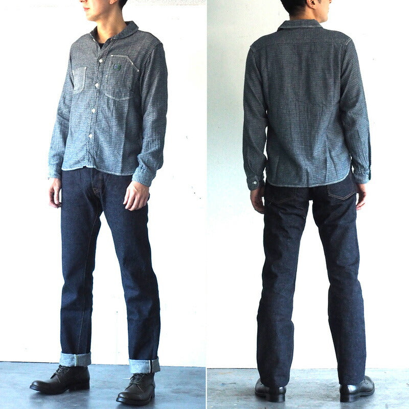 graphzero（グラフゼロ） 16オンスセルビッチ 右綾ボタンフライ ストレートジーンズ ワンウォッシュ [GZ-16ST-01-BT-R]