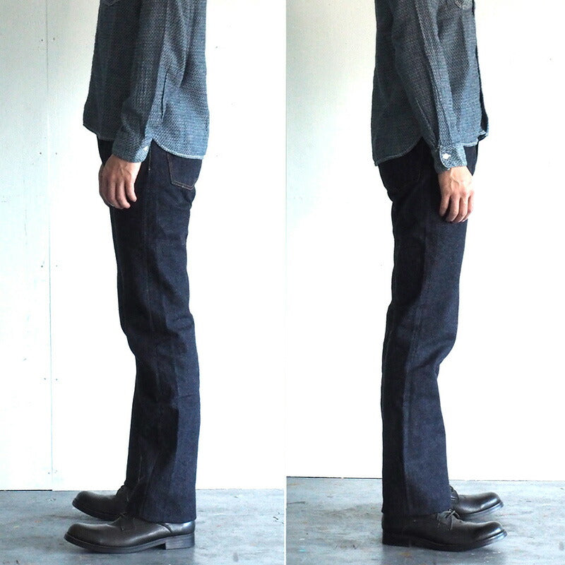 graphzero（グラフゼロ） 16オンスセルビッチ 右綾ボタンフライ ストレートジーンズ ワンウォッシュ [GZ-16ST-01-BT-R]