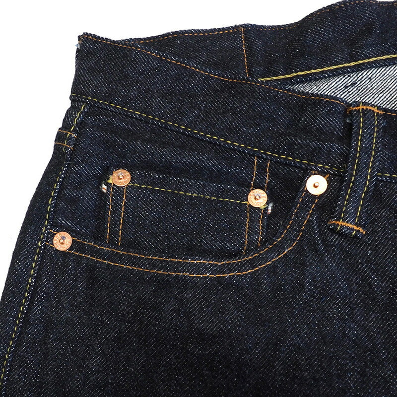 graphzero（グラフゼロ） 16オンスセルビッチ 右綾ボタンフライ ストレートジーンズ ワンウォッシュ [GZ-16ST-01-BT-R]