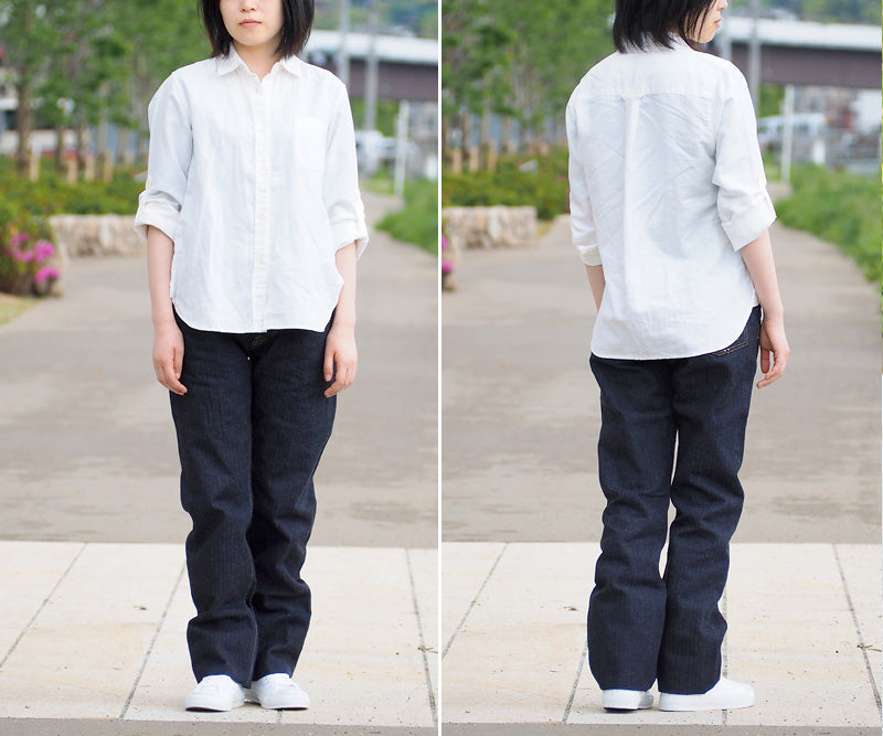 【男女サイズあり】graphzero（グラフゼロ） 16オンスセルビッチ 裏ヒッコリーストレートジーンズ ワンウォッシュ メンズ・レディース [GZ-16ST-01-HC-OW]