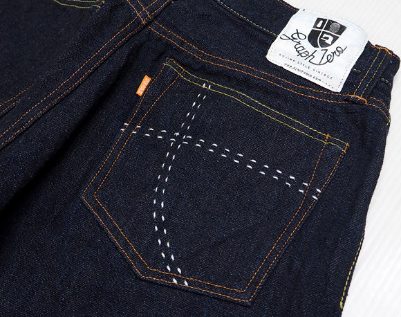 【男女サイズあり】graphzero（グラフゼロ） 16オンスセルビッチ 裏ヒッコリーストレートジーンズ ワンウォッシュ メンズ・レディース [GZ-16ST-01-HC-OW]