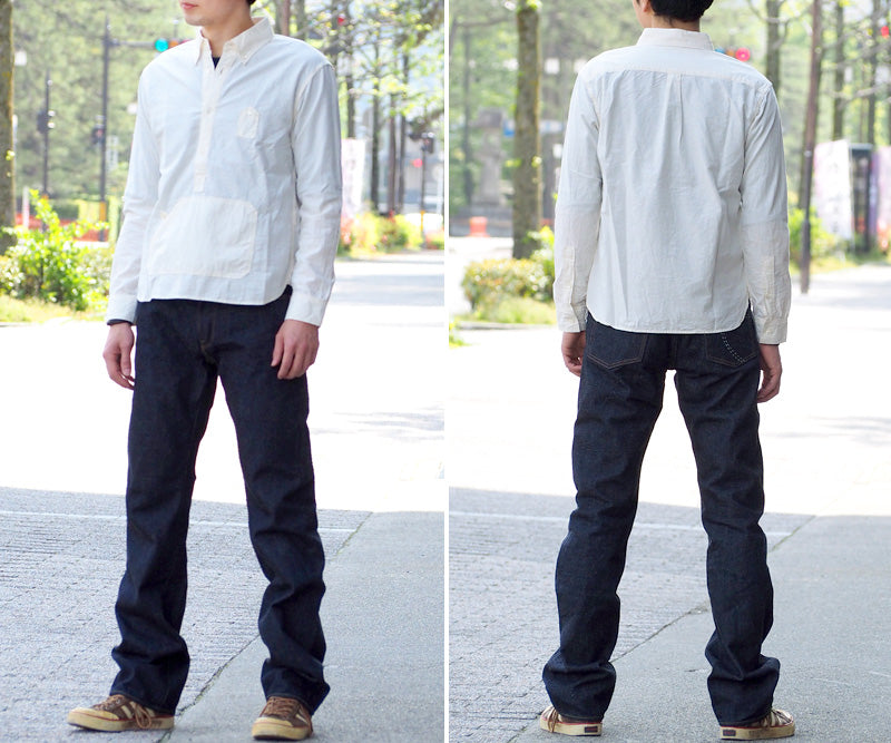 【男女サイズあり】graphzero（グラフゼロ） 16オンスセルビッチ 右綾デニム ストレートジーンズ ワンウォッシュ メンズ・レディース [GZ-16ST-01-R-OW]