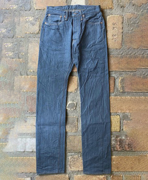 graphzero Japanese Cotton 13oz Organic Cotton Slim Straight Jeans Indigo Men's Women's Unisex [GZ-1917S3-AI]
