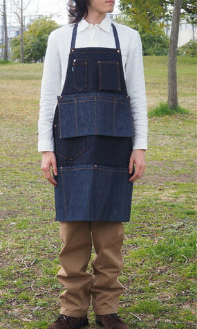 [Limited Stock] graphzero 16oz Denim One Wash Gardening Apron [GZ-24EP] 