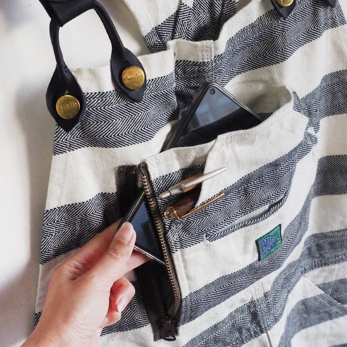 graphzero(グラフゼロ) ブレース Dポケット オーバーオール プリズナー インディゴ ホワイト メンズ レディース 男女兼用 [GZ-BROAP-0307-IDWH] 岡山 倉敷 児島 ジーンズ ブランド