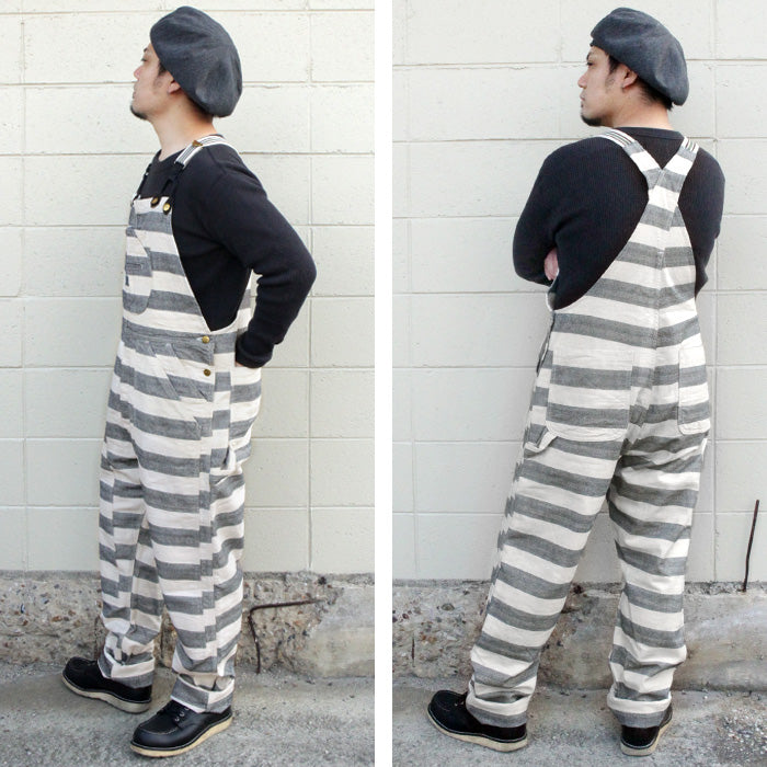 graphzero Brace D Pocket Overall Prisoner Indigo White Men's Women's Unisex [GZ-BROAP-0307-IDWH-MENS] Okayama Kurashiki Kojima Jeans Brand 