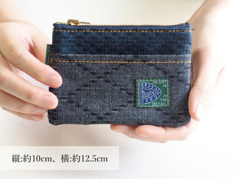 graphzero(グラフゼロ) 剣道着デニム 小銭入れ・ポケットティッシュケース [GZ-COINPURSE-KD]