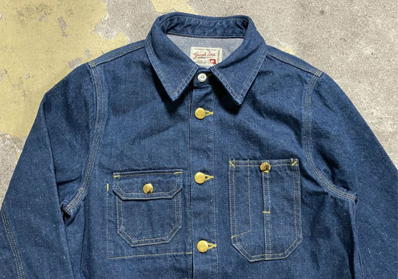 graphzero Coverall Coat Ladies Light Indigo 12oz NEP Denim [GZ-CRCT-0404] Okayama Kurashiki Kojima Jeans Denim Brand
