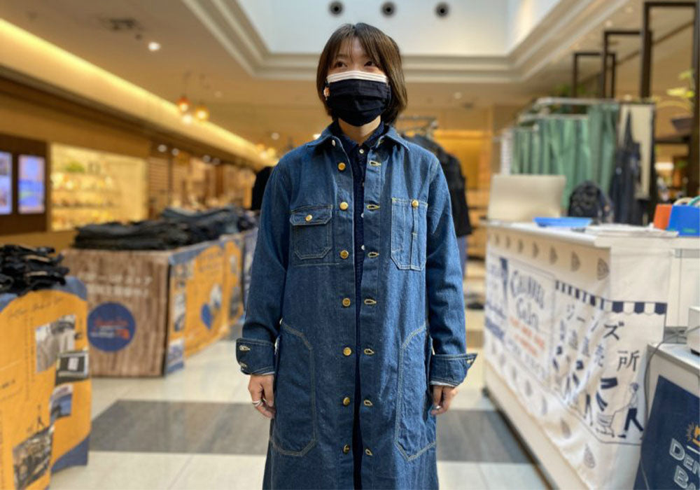 graphzero Coverall Coat Ladies Light Indigo 12oz NEP Denim [GZ-CRCT-0404] Okayama Kurashiki Kojima Jeans Denim Brand