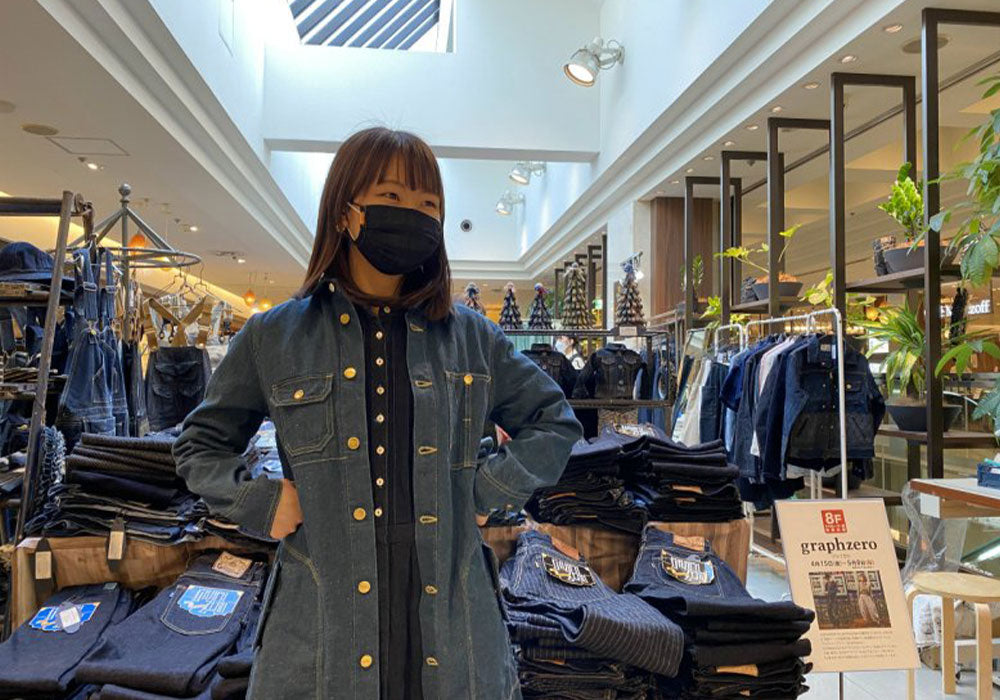 graphzero Coverall Coat Ladies Light Indigo 12oz NEP Denim [GZ-CRCT-0404] Okayama Kurashiki Kojima Jeans Denim Brand