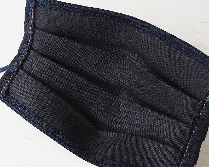 【お一人様3点まで】graphzero(グラフゼロ) 洗えるデニムマスク 12オンスストレッチデニム製 ガーゼ2枚付き 大人用 [GZ-DNMSK]