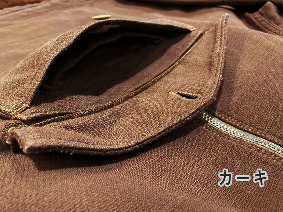 graphzero (graph zero) salvage hoodie indigo khaki pullover hoodie smock hoodie flap pocket zip up long sleeve men's women's [GZ-FMSP-0402]