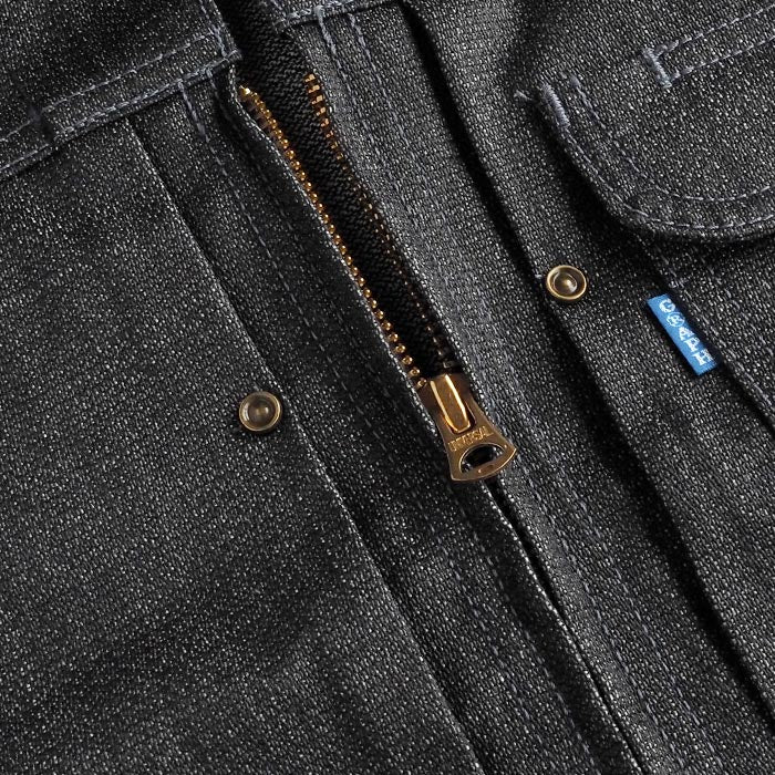 graphzero RidersJEANJACKETLady's Coated Denim Broken Twill Ladies [GZ-GJRC-0404]