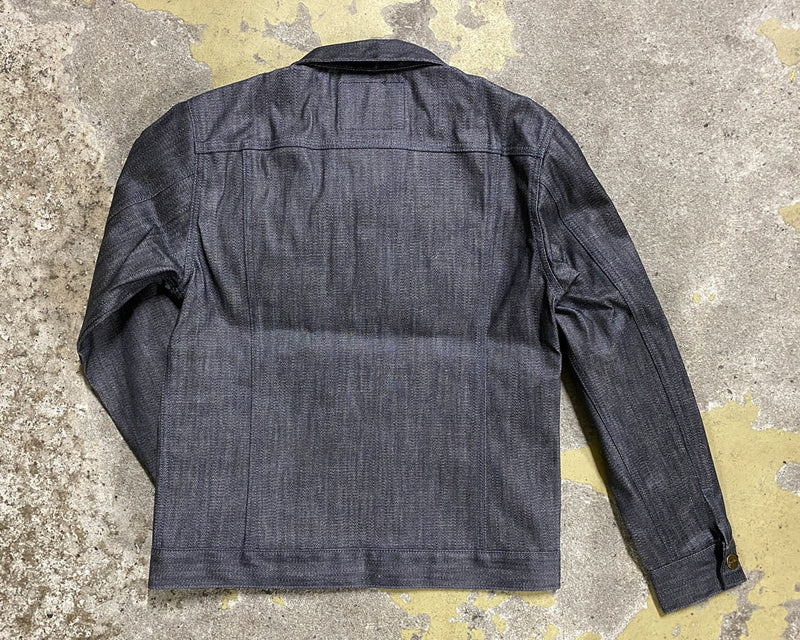 graphzero RidersJEANJACKETMen's Coated Denim Broken Twill Men's [GZ-GJRC-0404-MENS]
