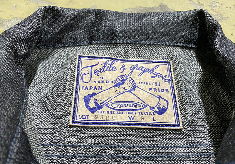 graphzero RidersJEANJACKETMen's Coated Denim Broken Twill Men's [GZ-GJRC-0404-MENS]