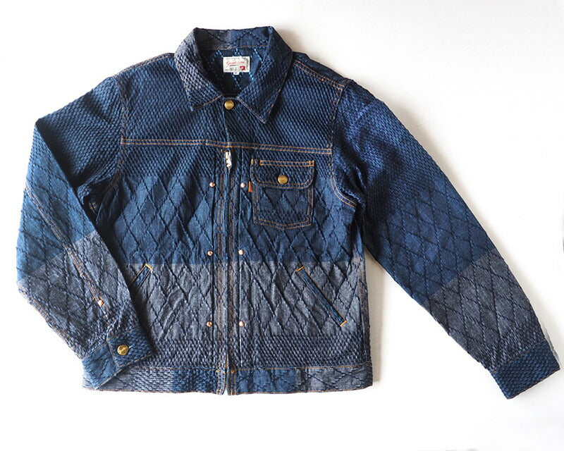 graphzero Riders Jacket Kendo Wear Denim Indigo Men's [GZ-GJRKN-0202-MENS] 
