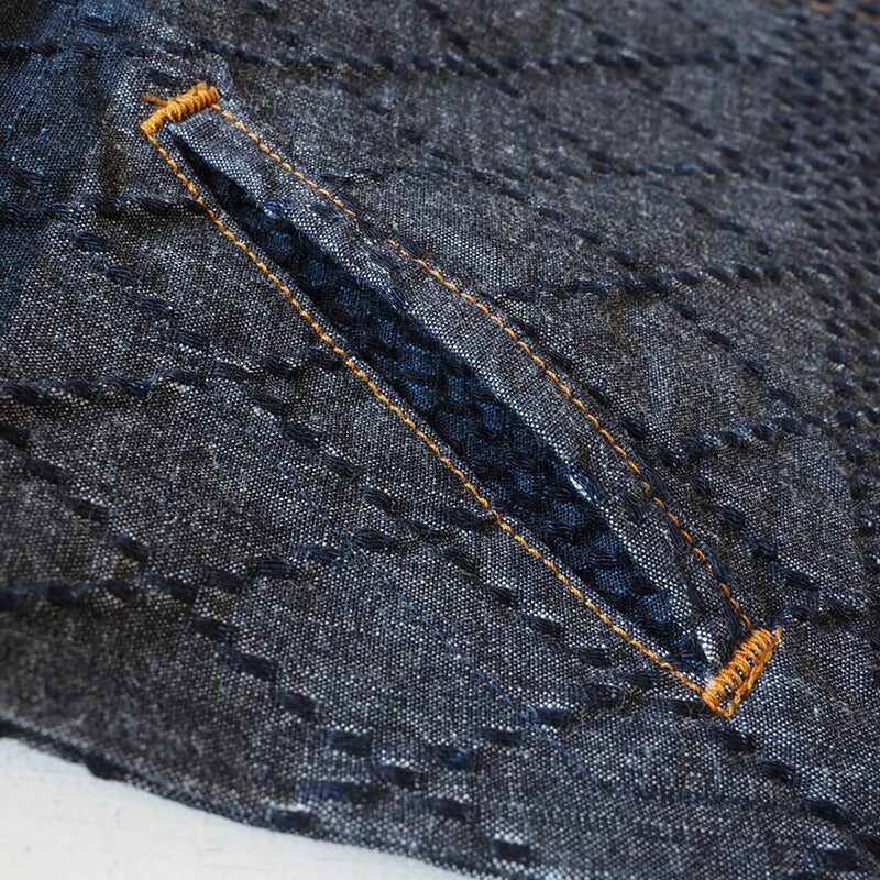 graphzero Riders Jacket Kendo Wear Denim Indigo Men's [GZ-GJRKN-0202-MENS] 