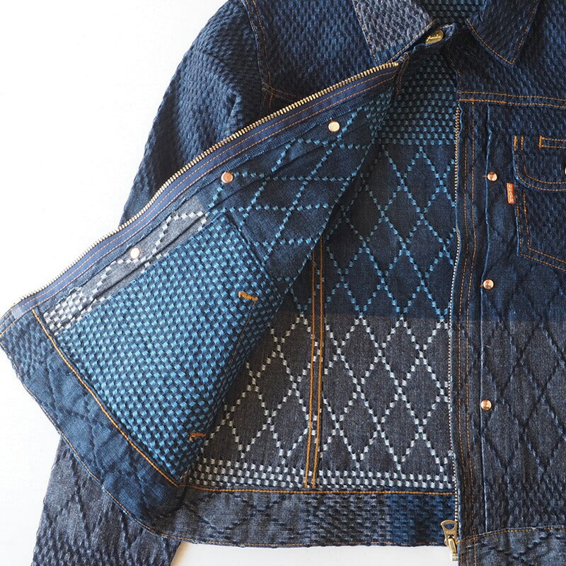 graphzero Riders Jacket Kendo Wear Denim Indigo Men's [GZ-GJRKN-0202-MENS] 