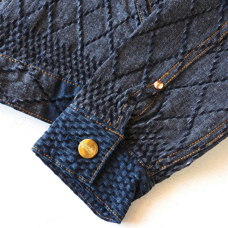 graphzero Riders Jacket Kendo Wear Denim Indigo Men's [GZ-GJRKN-0202-MENS] 