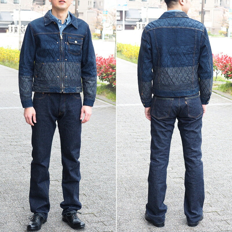 graphzero Riders Jacket Kendo Wear Denim Indigo Men's [GZ-GJRKN-0202-MENS] 