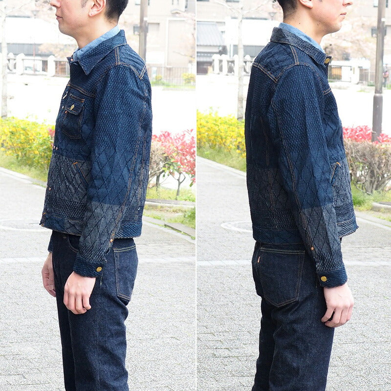 graphzero Riders Jacket Kendo Wear Denim Indigo Men's [GZ-GJRKN-0202-MENS] 