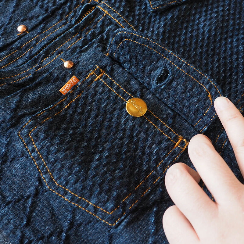 graphzero Riders Jacket Kendo Wear Denim Indigo Men's [GZ-GJRKN-0202-MENS] 