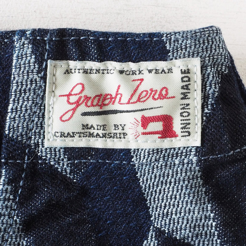 [2 colors] graphzero Gazette Baker Shorts “Arrow Denim” 11oz Short Pants Japanese Pattern Men's [GZ-GTYH-0205-MENS] 