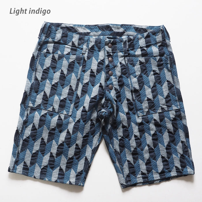 [2 colors] graphzero Gazette Baker Shorts “Arrow Denim” 11oz Short Pants Japanese Pattern Men's [GZ-GTYH-0205-MENS] 