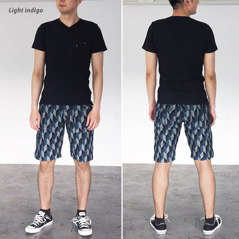 [2 colors] graphzero Gazette Baker Shorts “Arrow Denim” 11oz Short Pants Japanese Pattern Men's [GZ-GTYH-0205-MENS] 