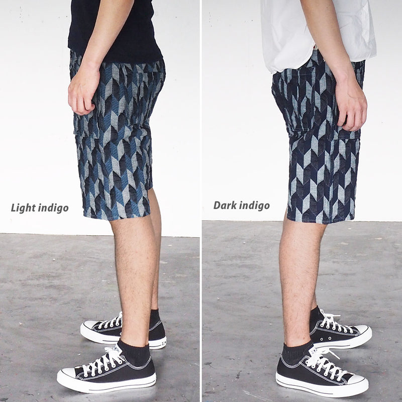 [2 colors] graphzero Gazette Baker Shorts “Arrow Denim” 11oz Short Pants Japanese Pattern Men's [GZ-GTYH-0205-MENS] 