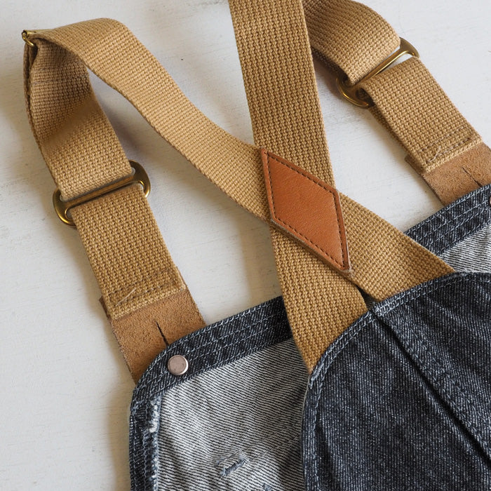 graphzero(グラフゼロ) ハンティング オーバーオール デニム インディゴ×ネイビー メンズ レディース [GZ-HOR2-0107-IDNV]