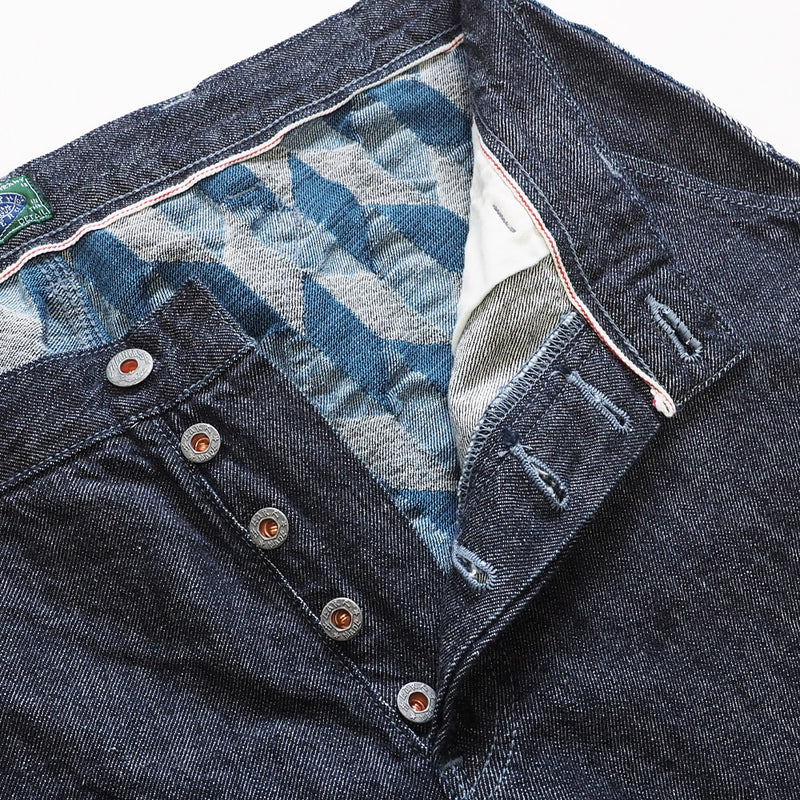 [2 colors] graphzero Hunting Shorts Short Pants 10oz Selvedge Denim x Arrow Feather Denim Switching Japanese Pattern Men's [GZ-HTGSP-0205-MENS] 