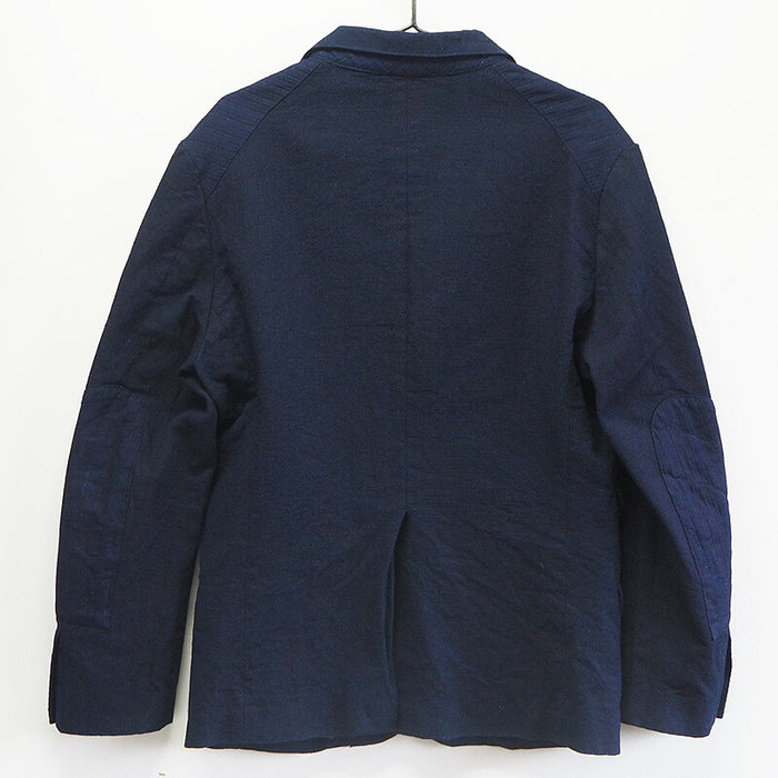 graphzero (graph zero) diagonal weave x sashiko switching denim tailored jacket indigo men's [GZ-ISTRJK-3010-MENS] 