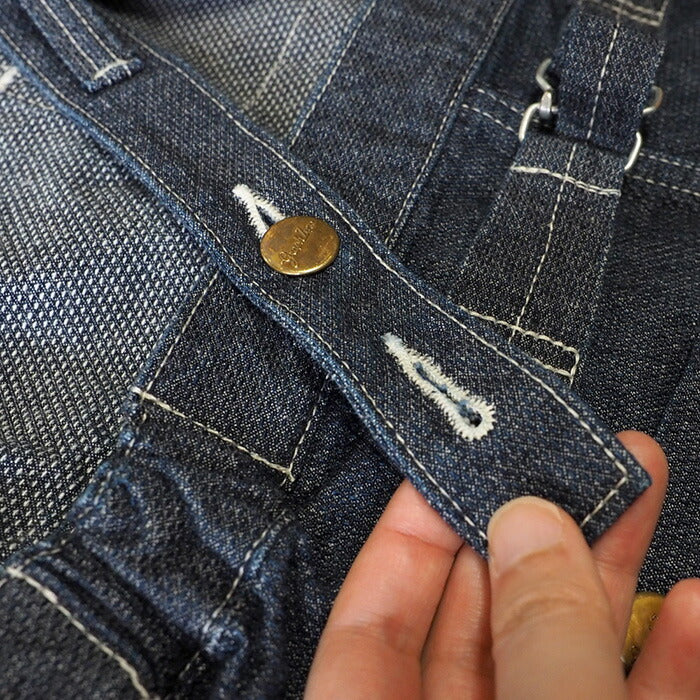 graphzero (graph zero) apron dress basket weave denim [GZ-LA-APOP-0111] 