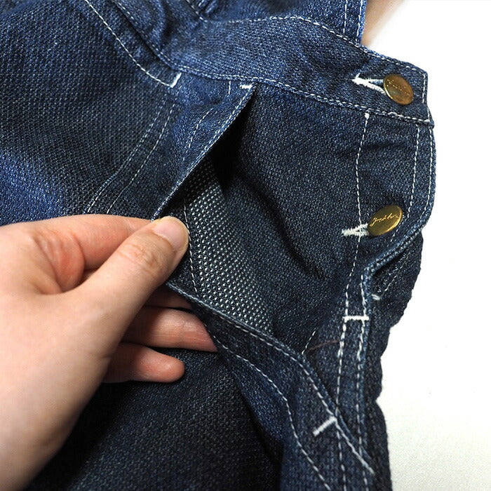 graphzero (graph zero) apron dress basket weave denim [GZ-LA-APOP-0111] 