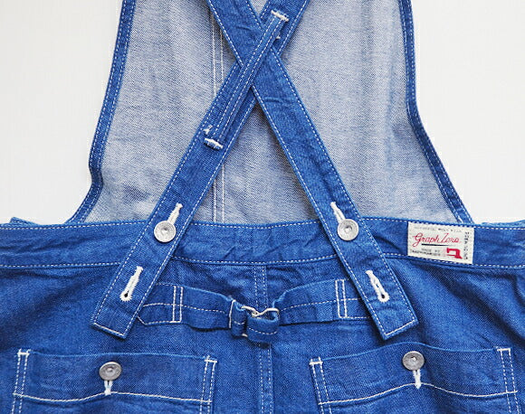 [Choose from 2 colors] graphzero Apron Denim Dress Ladies [GZ-La-APOP-2611] 