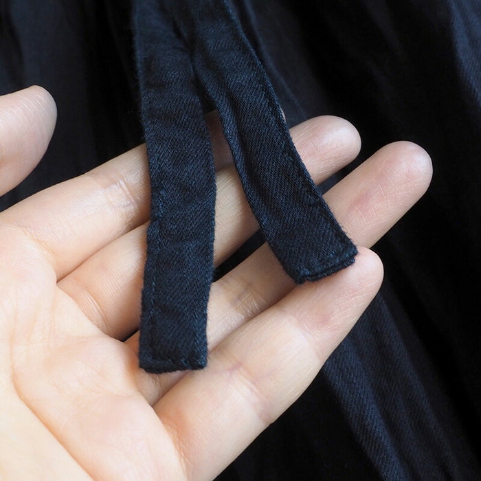 graphzero (graph zero) 5 ounces indigo rope dyeing Farmer's wrap skirt [GZ-LA-FMST-0106]
