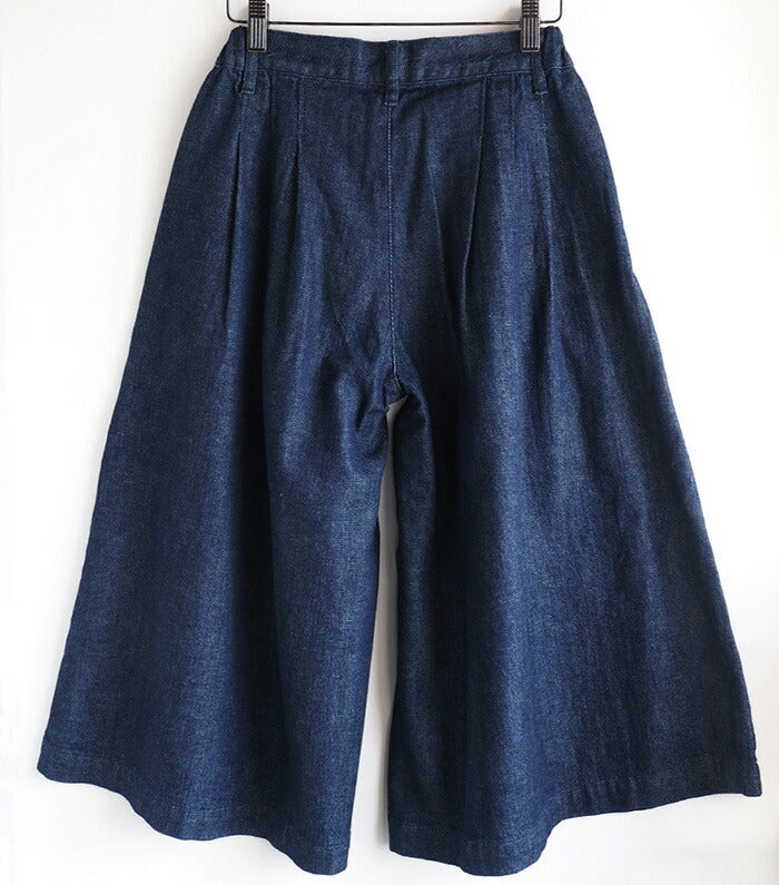 graphzero（グラフゼロ） 8.5オンス 左綾デニム インディゴガウチョパンツ [GZ-LA-GPT-2909]