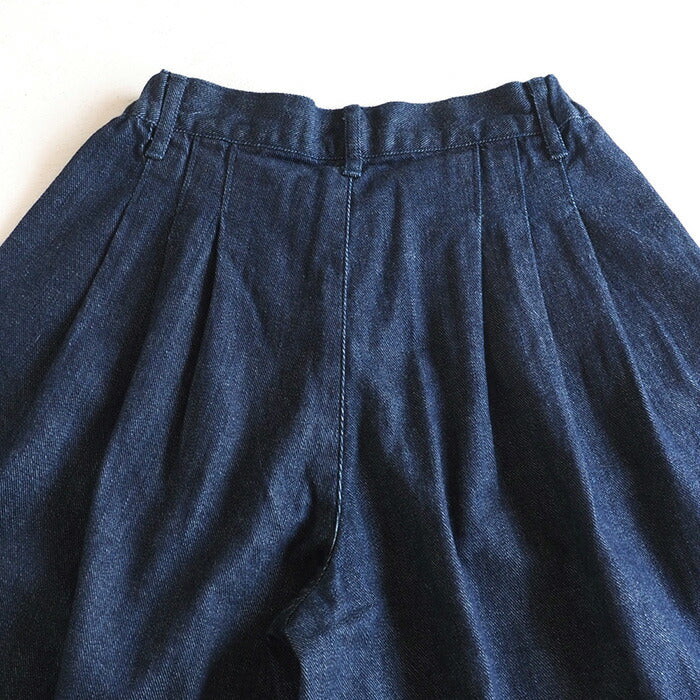 graphzero（グラフゼロ） 8.5オンス 左綾デニム インディゴガウチョパンツ [GZ-LA-GPT-2909]