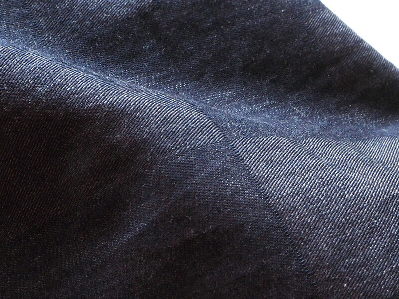 graphzero 5oz block denim gaucho pants indigo × white [GZ-LA-GPT-BWH]