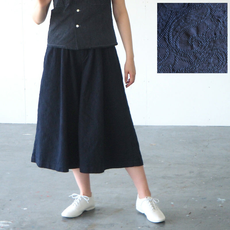 graphzero 5oz Indigo Gaucho Pants Paisley [GZ-LA-GPT-PAI]